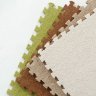 Детский мягкий пол с ковролином NEEU 60x60 см, светло-зелёный 12