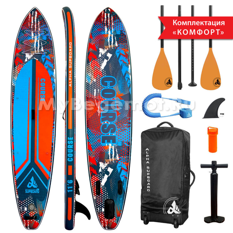 ДОСКА ДЛЯ SUP-СЕРФИНГА 353x76x15 COURSE 11`6 SPORT TRAVEL SERIES COMFORT