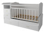 Детская кроватка трансформер Valle Allegra Comfort, белая