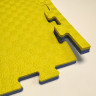 Будо-маты, спортивные маты ЭВА 100х100x2 см, желто-синие