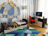 Детская кроватка трансформер Valle Allegra Comfort, венге-слоновая кость