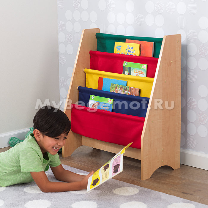 Шкафчик из натурального дерева  для книг KidKraft «Sling», яркий