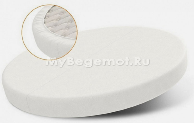 Наматрасник Valle Cotton Clean натяжной универсальный круг 75х75  (махра с трикотажным бортом)
