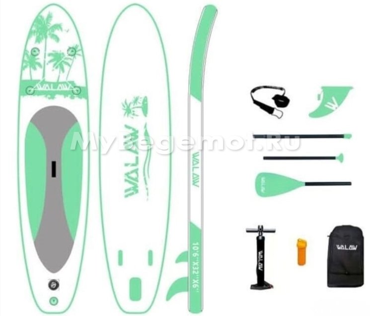 Надувная прогулочная САП доска WALAW Green 320x81x15